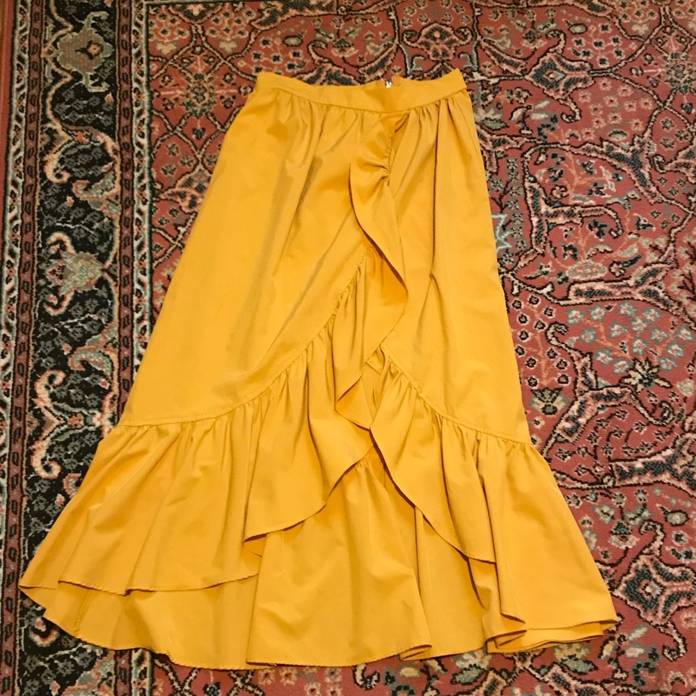 Beautiful deep yellow skirt